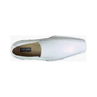 Stacy Adams Templin Bike Toe Loafer Shoes White  24507-100