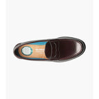 Nunn Bush Drexel Moc Toe Penny Loafer Dress Shoes Burgundy 84744-601