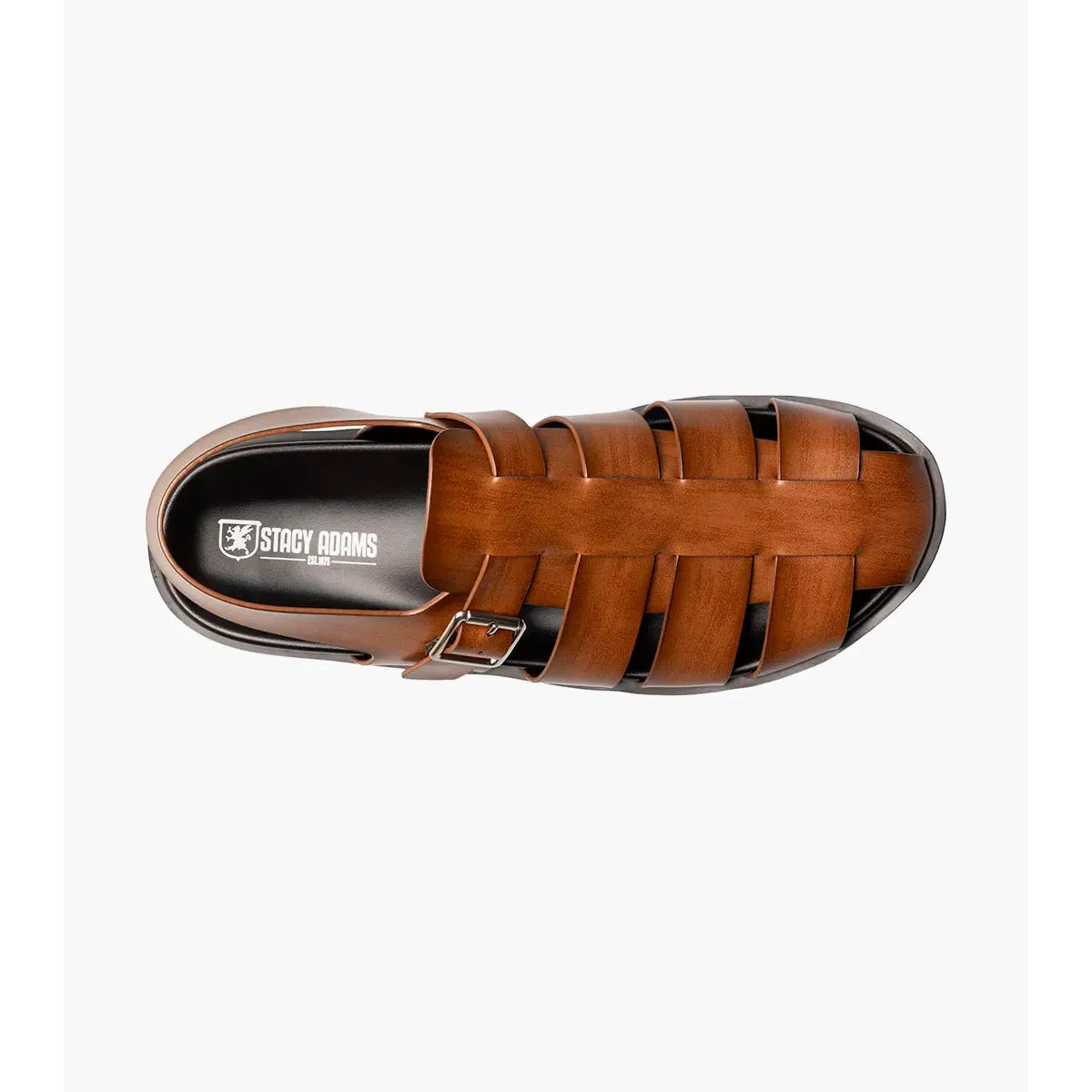 Stacy Adams Montego Slingback Buckle Sandal cognac 25659-221