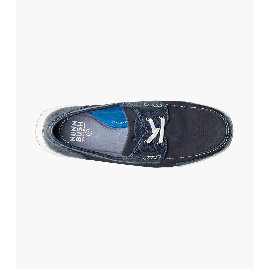 Nunn Bush Luca Moc Toe Boat Shoe Lightweight Navy Multi 85172-492