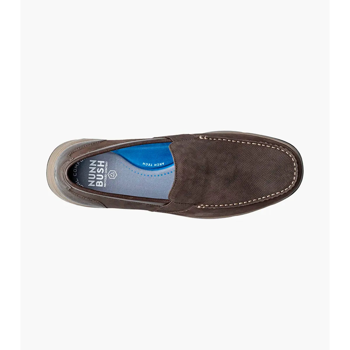 Nunn Bush Luca Moc Toe Venetian Slip On Shoes Leather Brown 85173-200