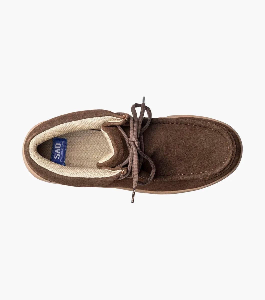 Stacy Adams Dublin II Moc Toe Boot Suede Brown 63169-200