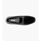 Stacy Adams Sheridan Moc Toe Bit Slip On Shoes Black Patent 25761-004