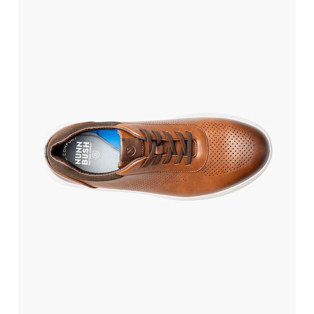 Nunn Bush Ponte Perf Toe Sneaker Cognac Multi Lightwieght 85194-229