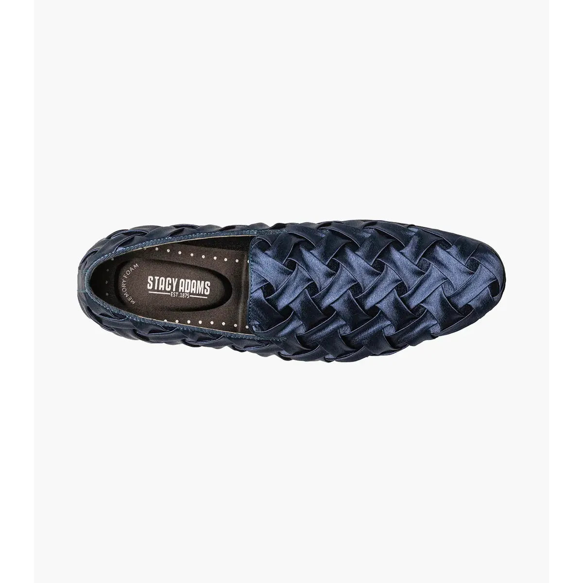 Stacy Adams Savoir Satin Textile Upper Shoes 25611-410 Navy