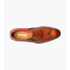 Stacy Adams Lockwood Wingtip Ornament Slip On Dress Shoes Black 25767-001