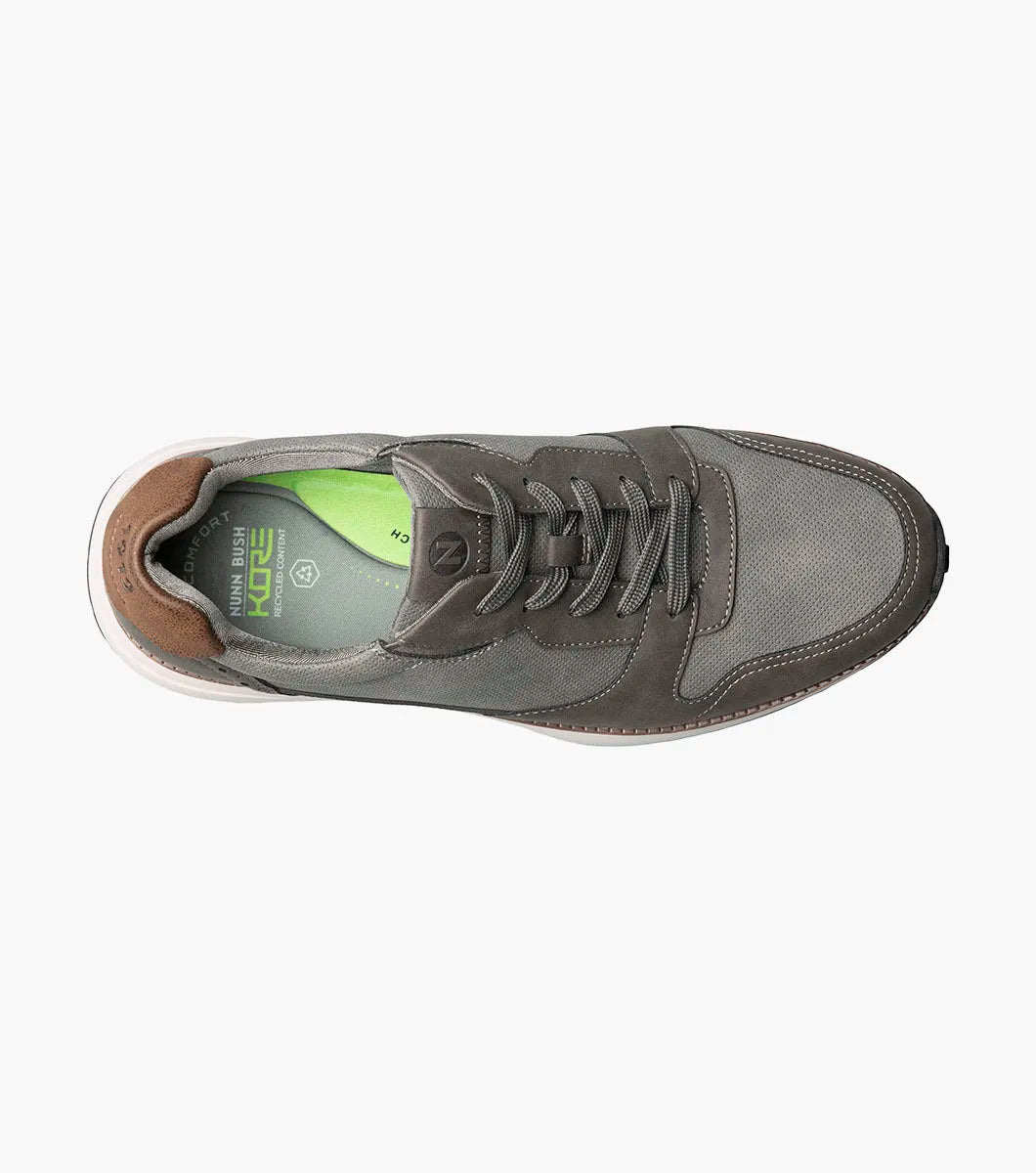 Nunn Bush KORE Swift Moc Toe Sneaker Comfort Gray Multi 85151-062