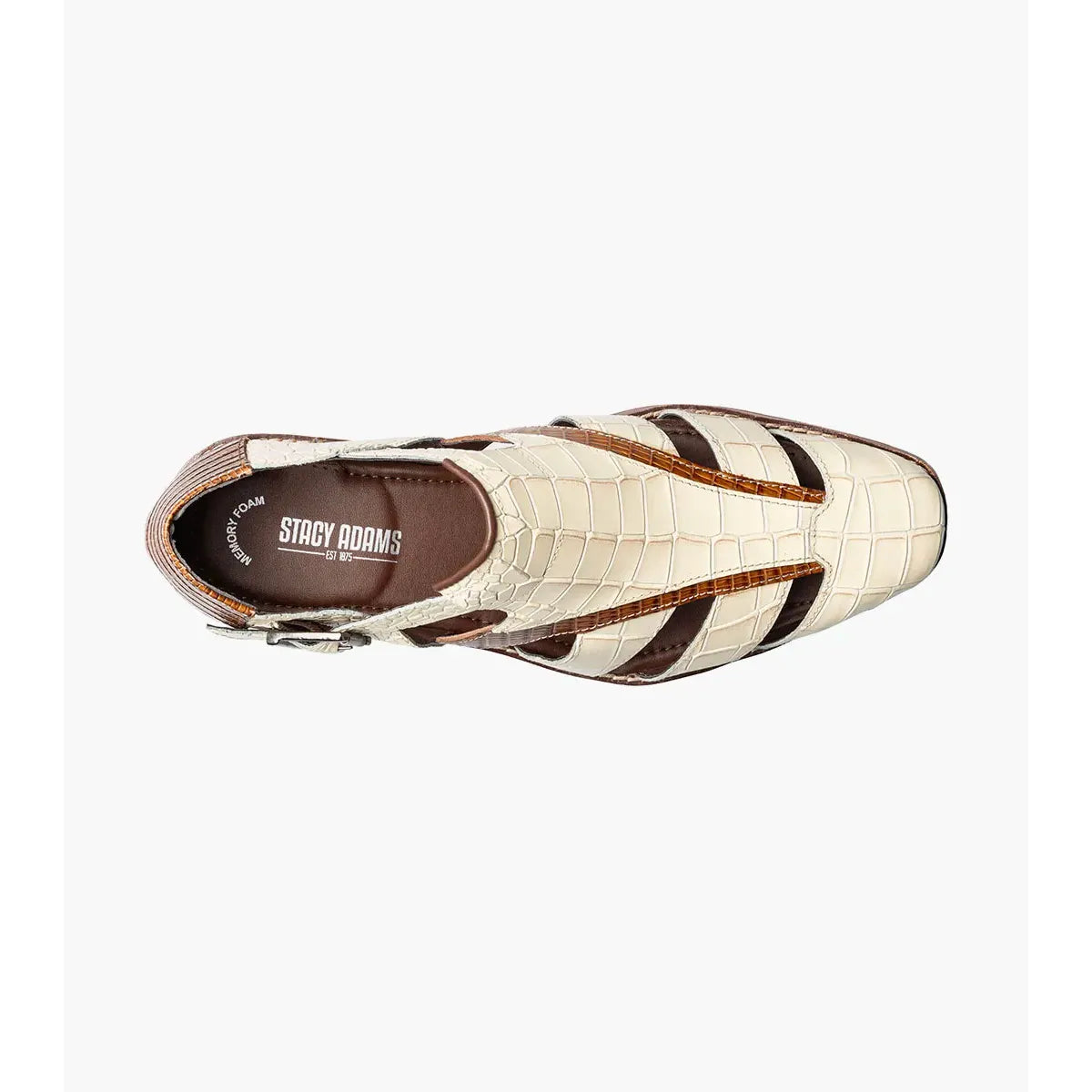 Stacy Adams Calandro City Summer Sandal Ivory Multi 25695-114