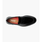 Stacy Adams Hazelton Moc Toe Penny Slip On Walking Shoes Black Patent 25736-004