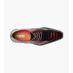 Stacy Adams Tristano Modified Bike Toe Oxford Shoes Burgundy Multi 25694-641