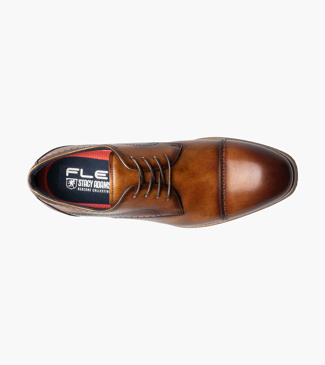 Stacy Adams Bryant Cap Toe Oxford Shoes Leather Tan 25634-240
