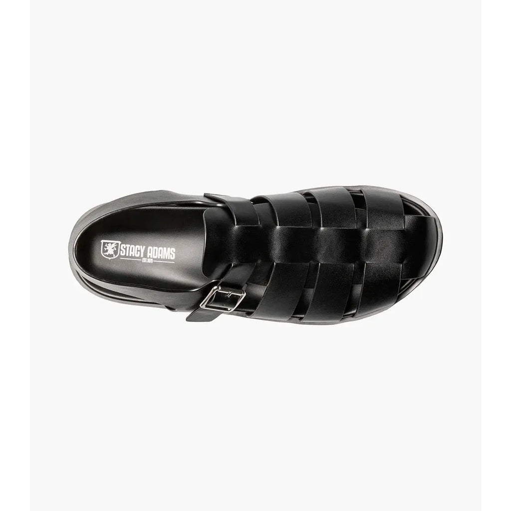 Stacy Adams Montego Slingback Buckle Sandal Black 25659-001