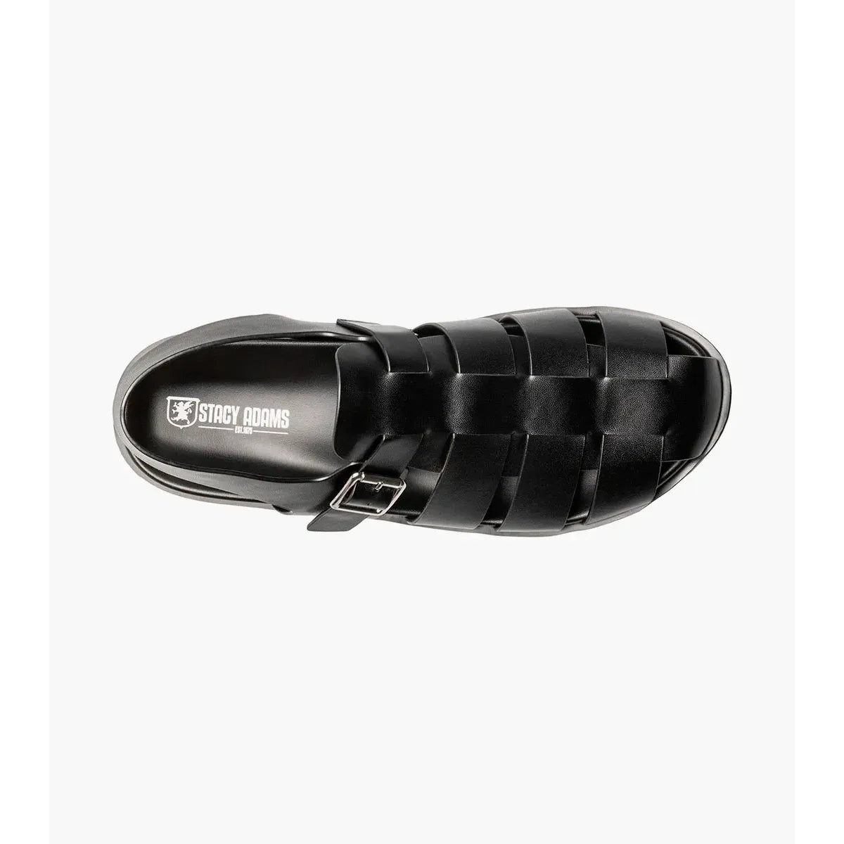 Stacy Adams Montego Slingback Buckle Sandal Black 25659-001