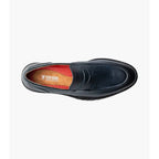 Stacy Adams Hayes Moc Toe Penny Slip On Shoes Leather Navy 25735-410