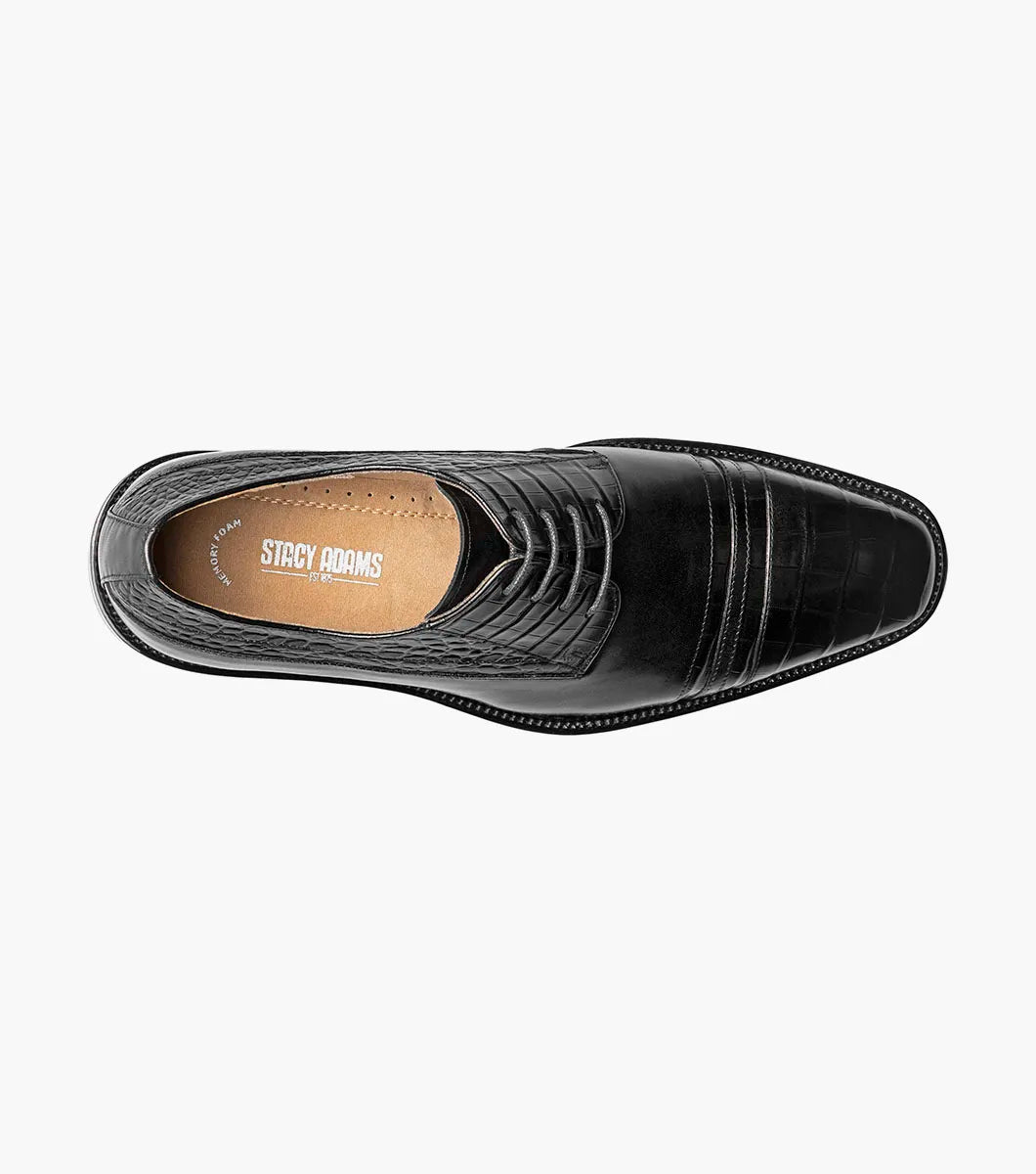 Stacy Adams Martino Cap Toe Oxford Leather Black 25833-001