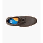Nunn Bush Griff Suede Plain Toe Oxford Casual Shoes Gunmetal 85107-025