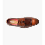 Stacy Adams Gambetta Modified Cap Toe Oxford Leather Shoes Cognac  25780-221