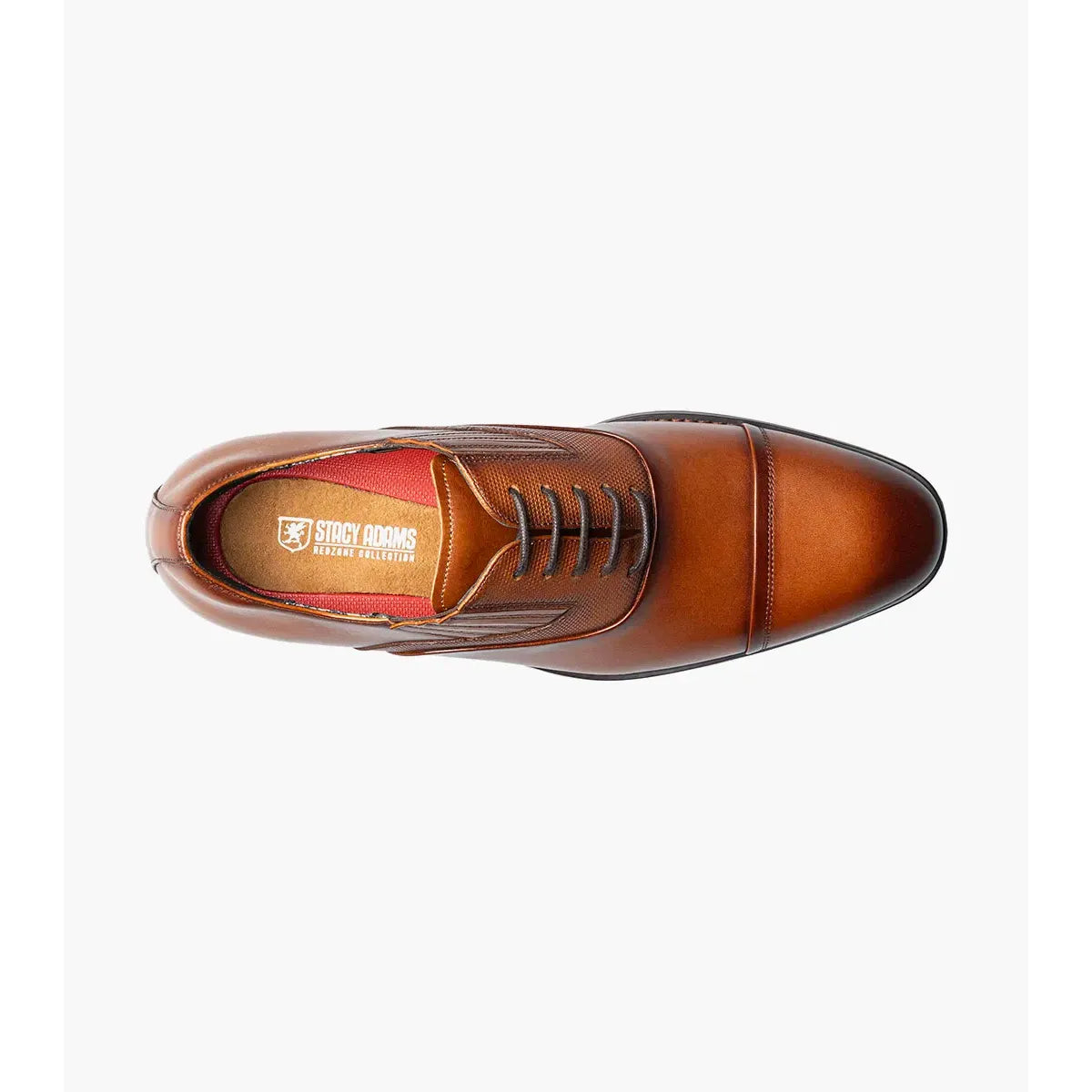 Stacy Adams Lucas Cap Toe Oxford Dress Shoes Cognac 25766-221