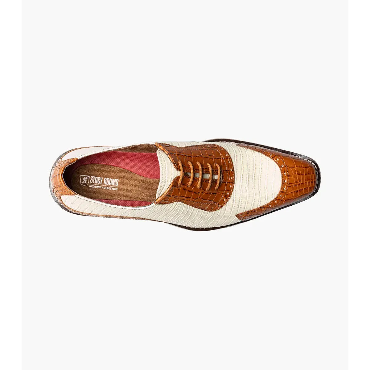 Stacy Adams Tarango Modified Cap Toe Oxford Shoes Tan Multi 25770-238