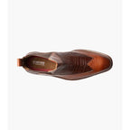Stacy Adams Garza Wingtip Chelsea Boot Leather Cognac 25782-221