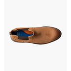 Nunn Bush Otis II Plain Toe Chelsea Boot Suede Tan 85091-240