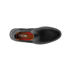 Men's Stacy Adams Townsend Plain Toe Chelsea Boot Black Tumbled 25728-007
