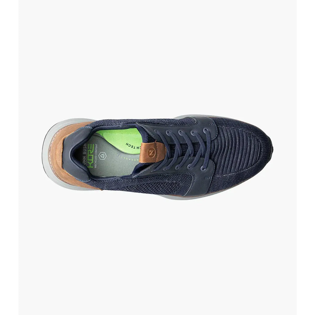 Nunn Bush KORE Swift Knit Lace Up Toe Sneaker Lightweight Navy Multi 85156-492