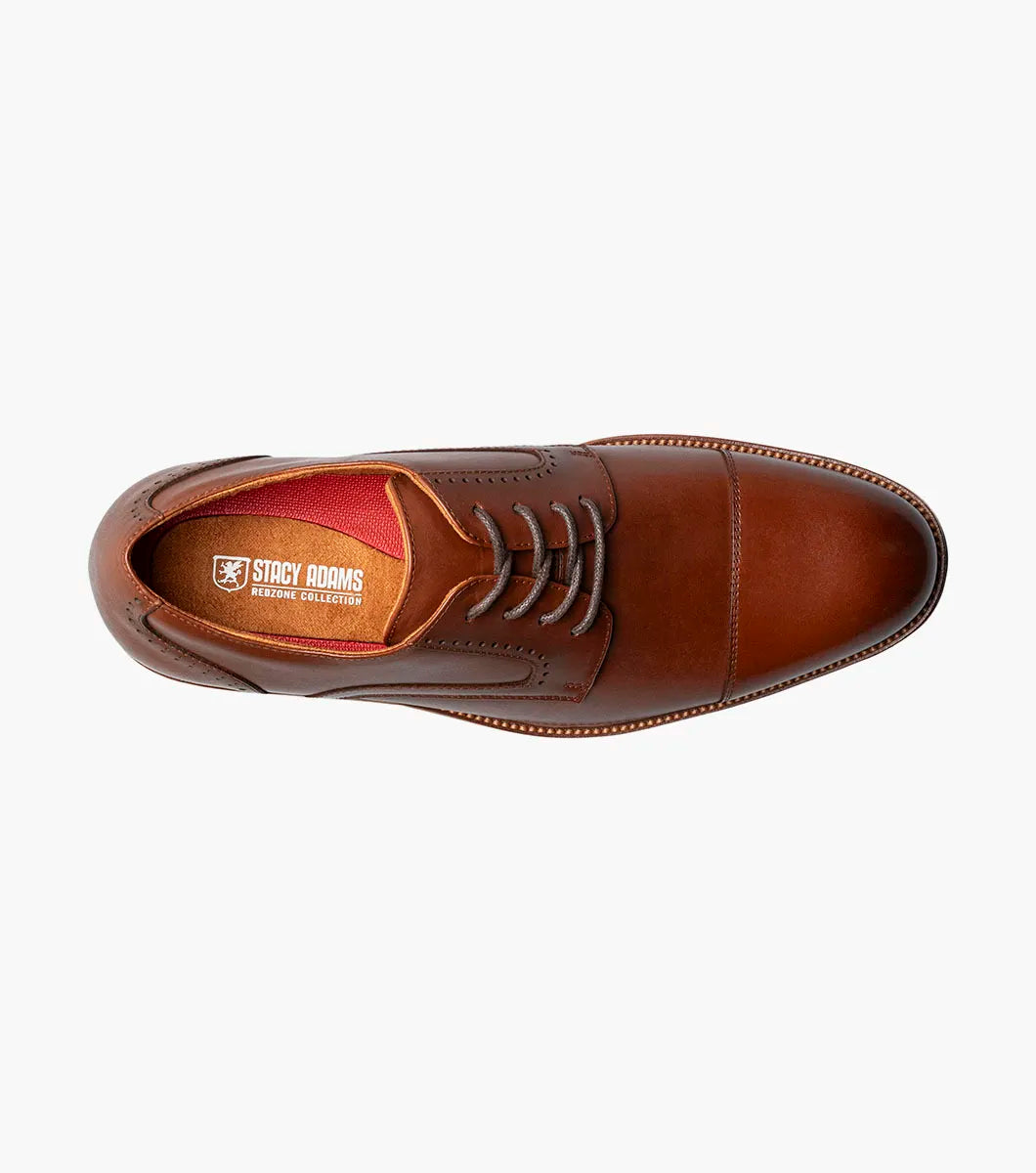 Stacy Adams Wesbridge Cap Toe Oxford Shoes Leather Chacolate 25713-202