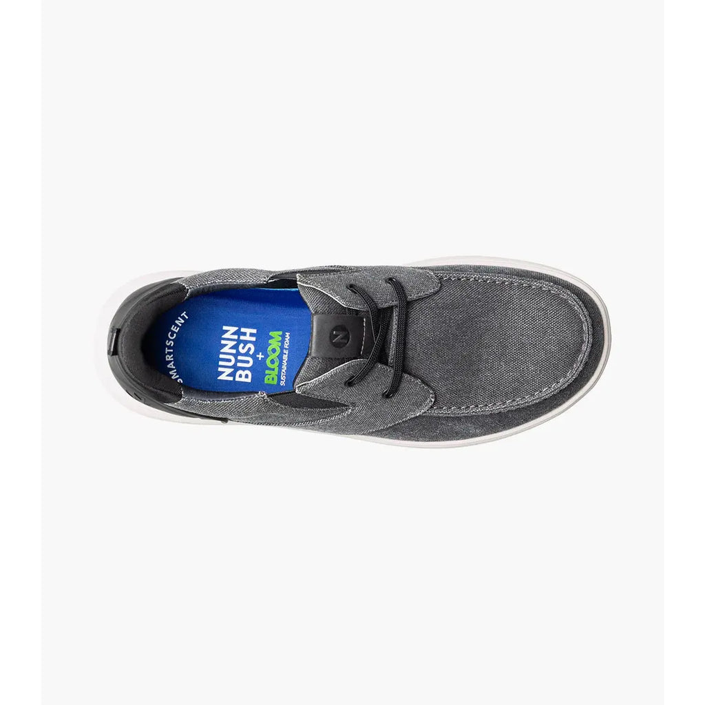 Nunn Bush Brew City EZ Hands Free Canvas Lace Moc Toe Slip On Black 85164-009