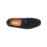 Stacy Adams Ravelle Moc Toe Bit Slip On Shoes Navy Suede 25680-415