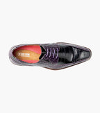 Stacy Adams Talamanco Bike Toe Oxford Animal Print Purple Multi 25788-540