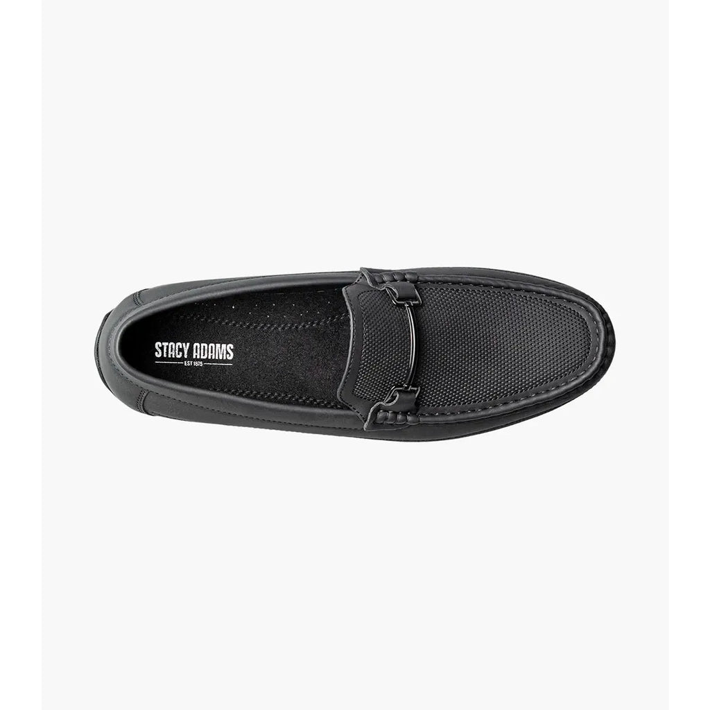 Stacy Adams Colton Moc Toe Bit Slip On Shoes Black 25760-001