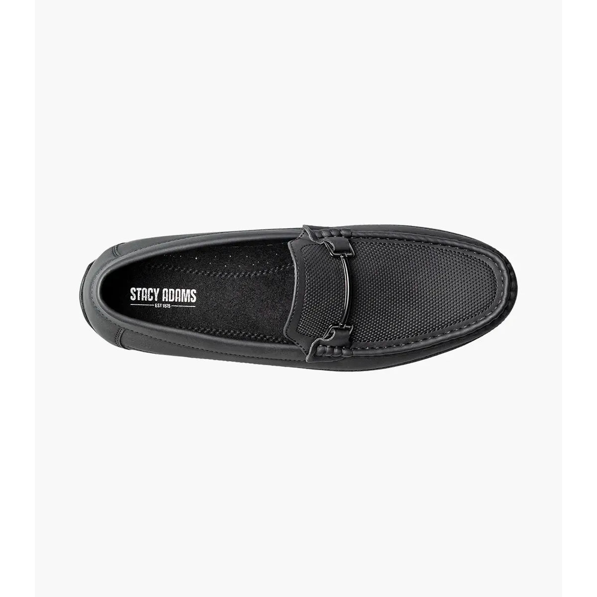 Stacy Adams Colton Moc Toe Bit Slip On Shoes Black 25760-001