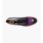 Stacy Adams Madison Cap Toe Lace Up Boot Tone On Tone Purple 00110-542