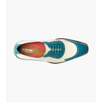 Stacy Adams Tarango Modified Cap Toe Oxford Shoes Navy Teal 25770-448