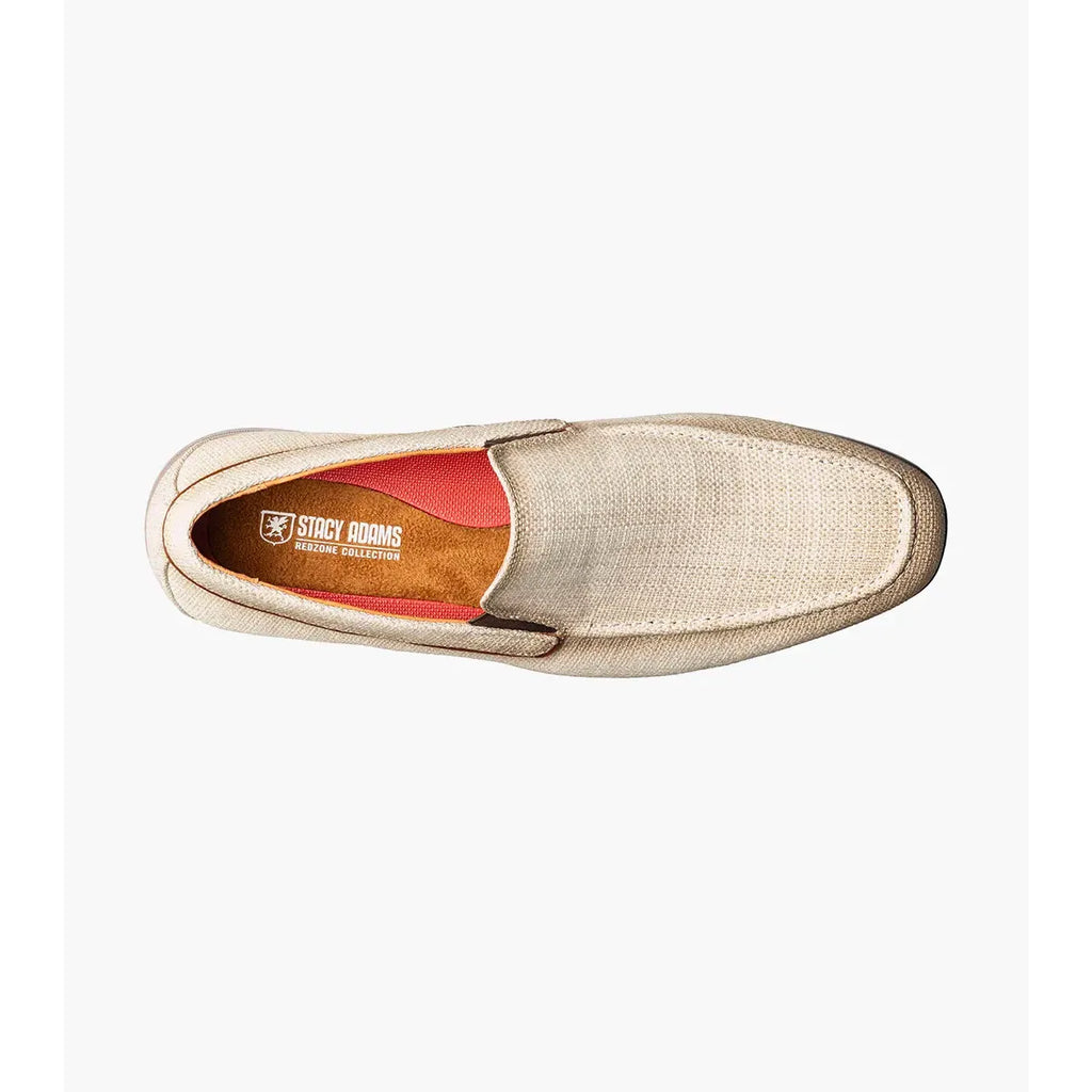 Stacy Adams Ridgely Moc Toe Slip On Casual Shoes Natural 25758-280