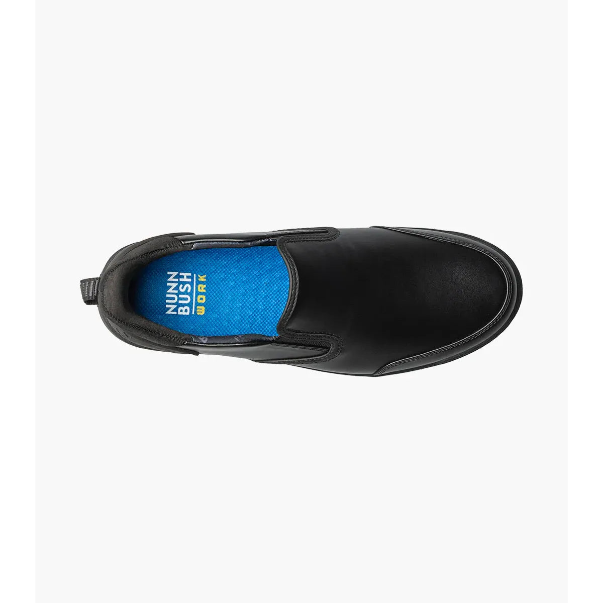 Nunn Bush KORE City Walk Work EZ Moc Toe Slip On Dressy Shoes Black 85162-001