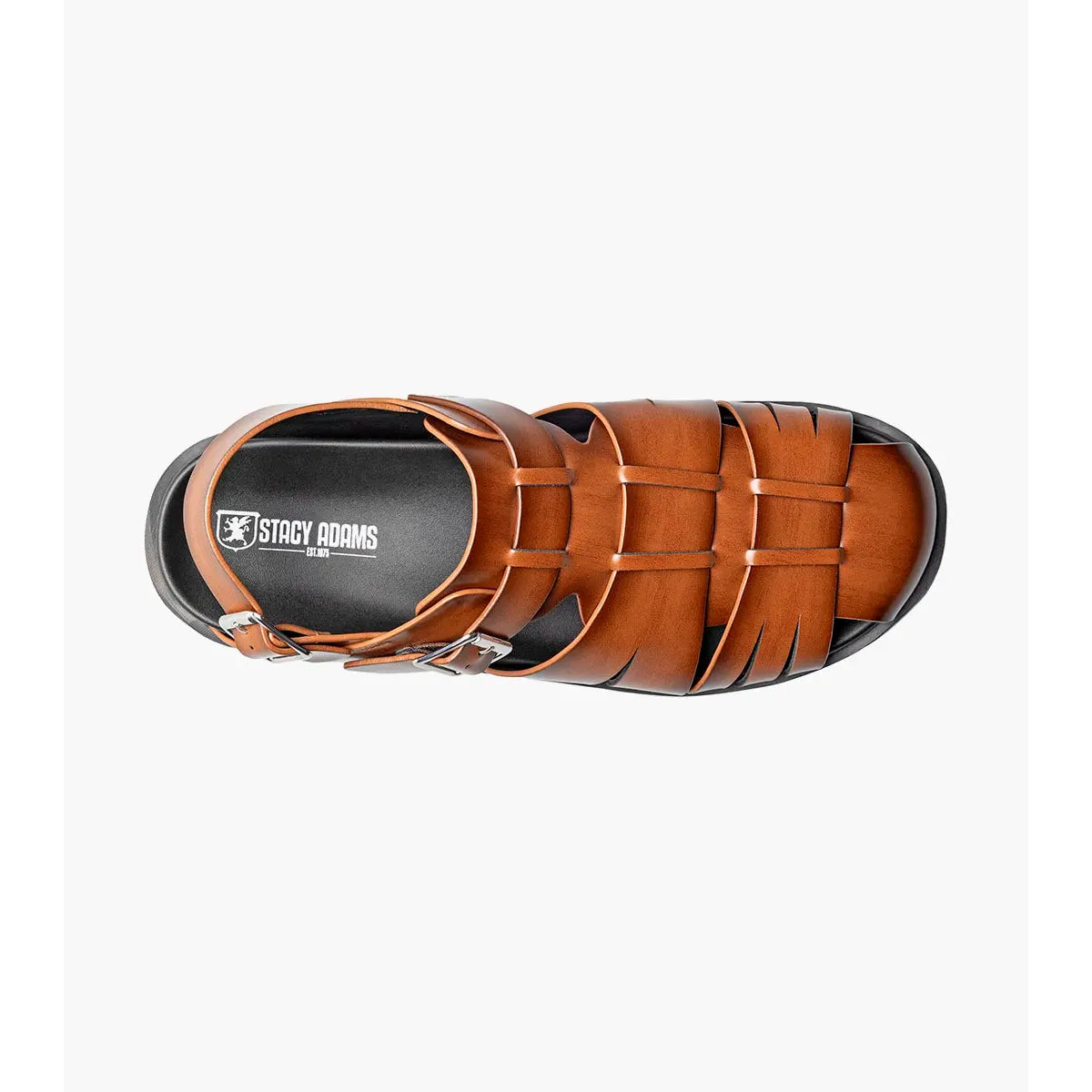 Stacy Adams Largo Slingback Buckle Sandal Cognac  25773-221