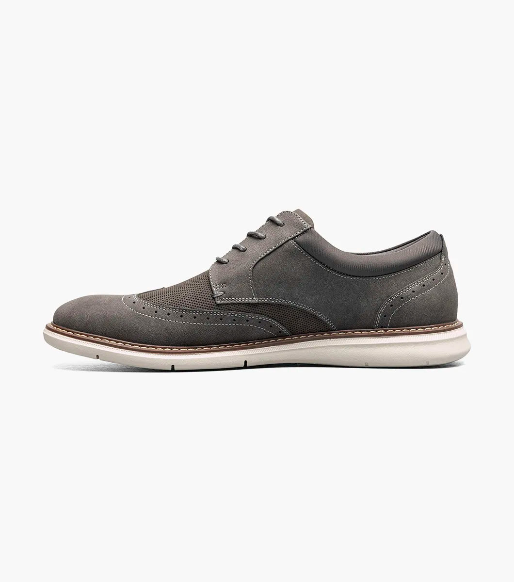 Nunn Bush Chase Wingtip Oxford Walking Shoes Gray Multi 85128-062