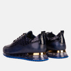 Vinci The Marseille Navy Blue Leather Men Sneaker