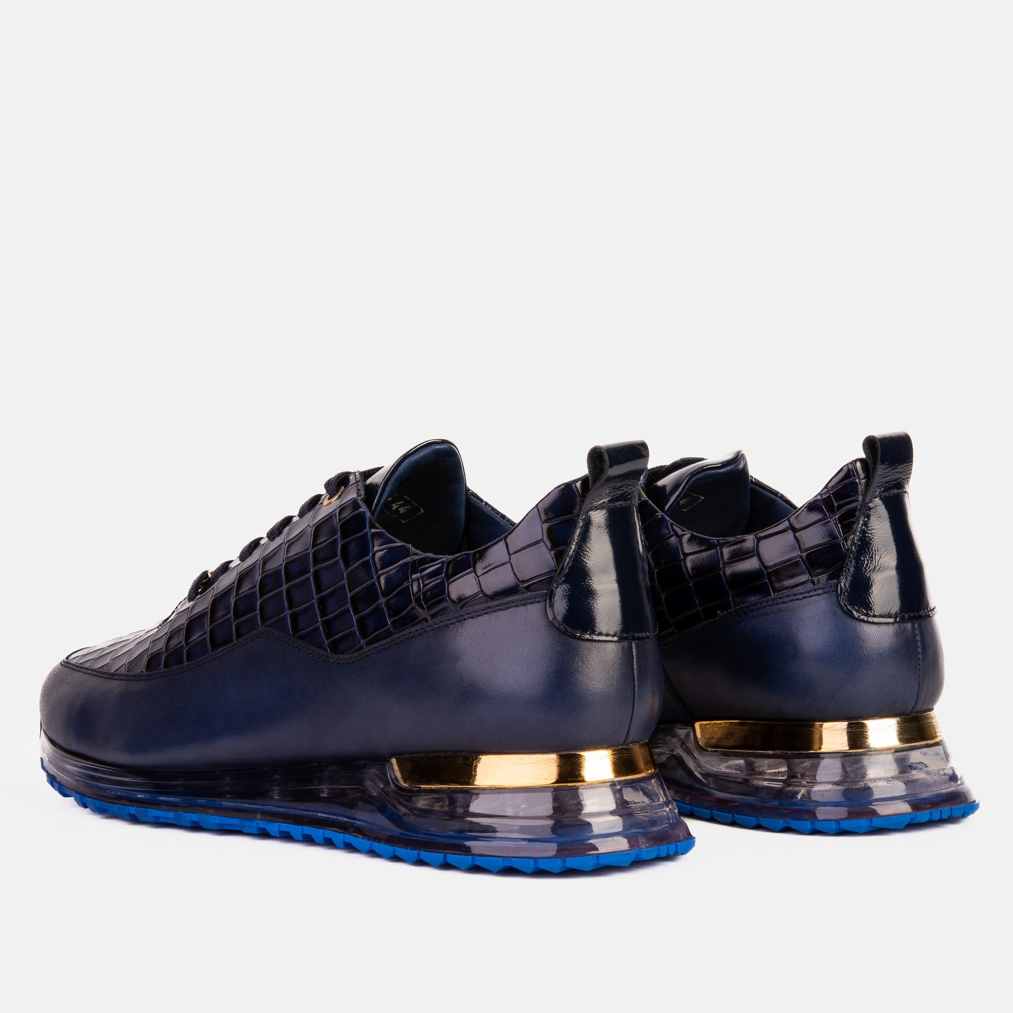 Vinci The Marseille Navy Blue Leather Men Sneaker