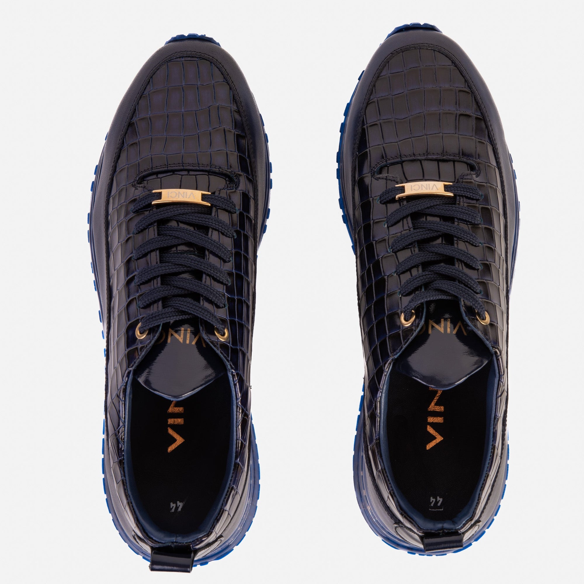 Vinci The Marseille Navy Blue Leather Men Sneaker