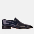 Vinci The Everest Navy Leather Cap Toe Dress Loafer Men Shoe