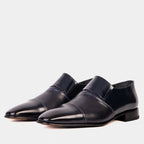 Vinci The Everest Navy Leather Cap Toe Dress Loafer Men Shoe