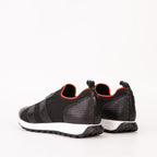 Vinci The Aslan Black Knitted & Leather Men Sneaker