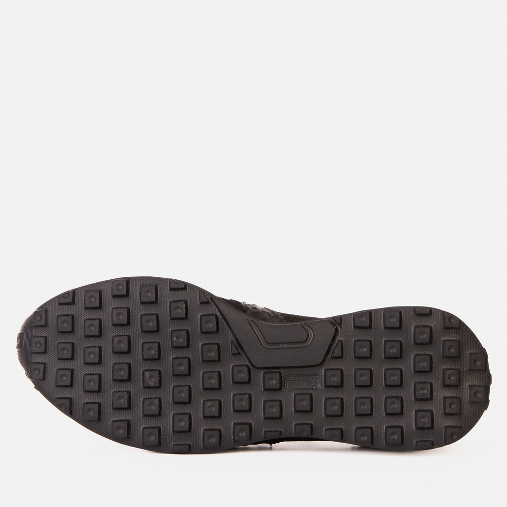 Vinci The Aslan Black Knitted & Leather Men Sneaker