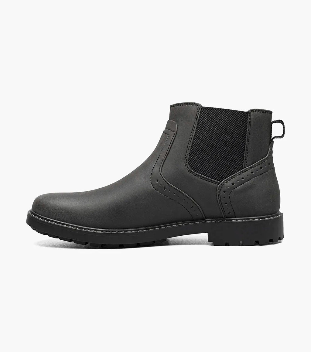 Nunn Bush Delton Plain Toe Chelsea Boot Lightweight Black 81720-001