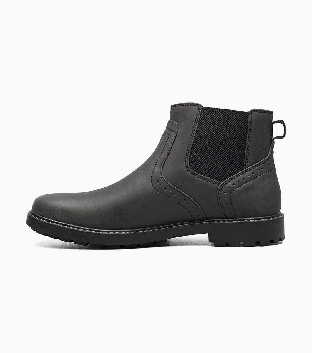 Nunn Bush Delton Plain Toe Chelsea Boot Lightweight Black 81720-001