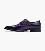 Stacy Adams Martino Cap Toe Oxford Leather Purple 25833-542