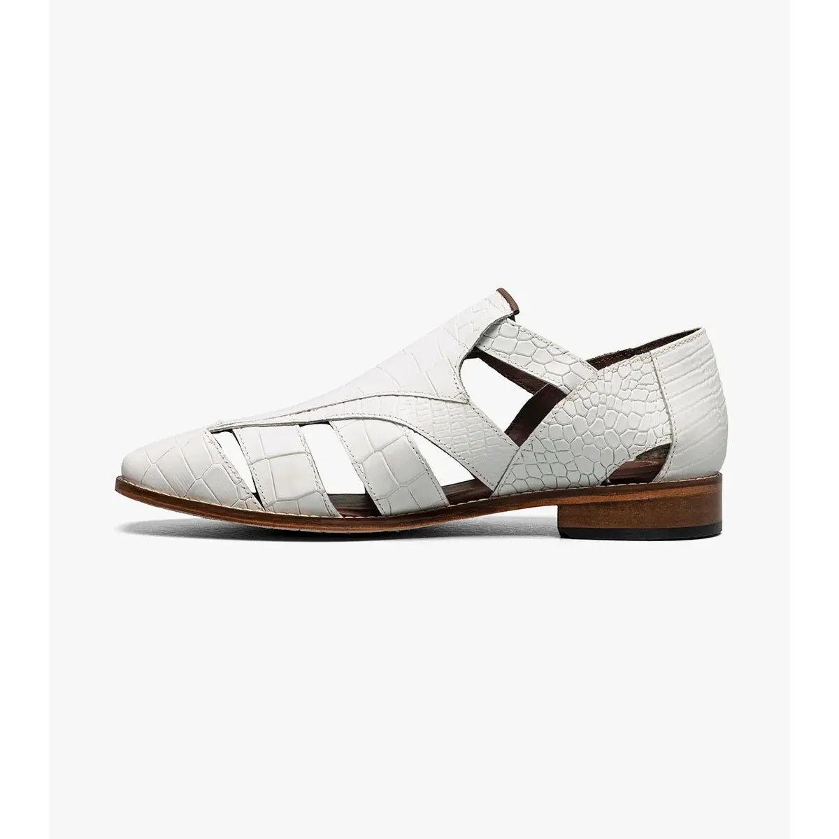 Stacy Adams Calandro City Summer Sandal  White 25695-100